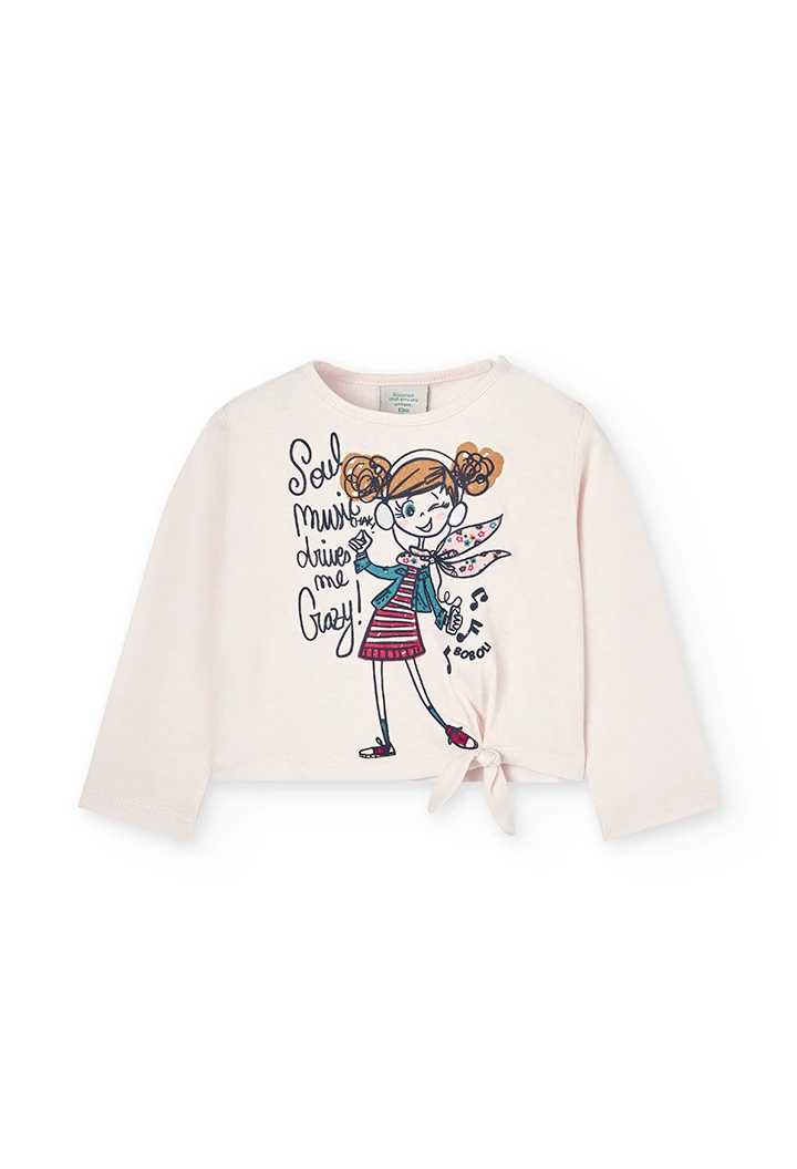 T-Shirt gestrickt für baby mädchen -BCI