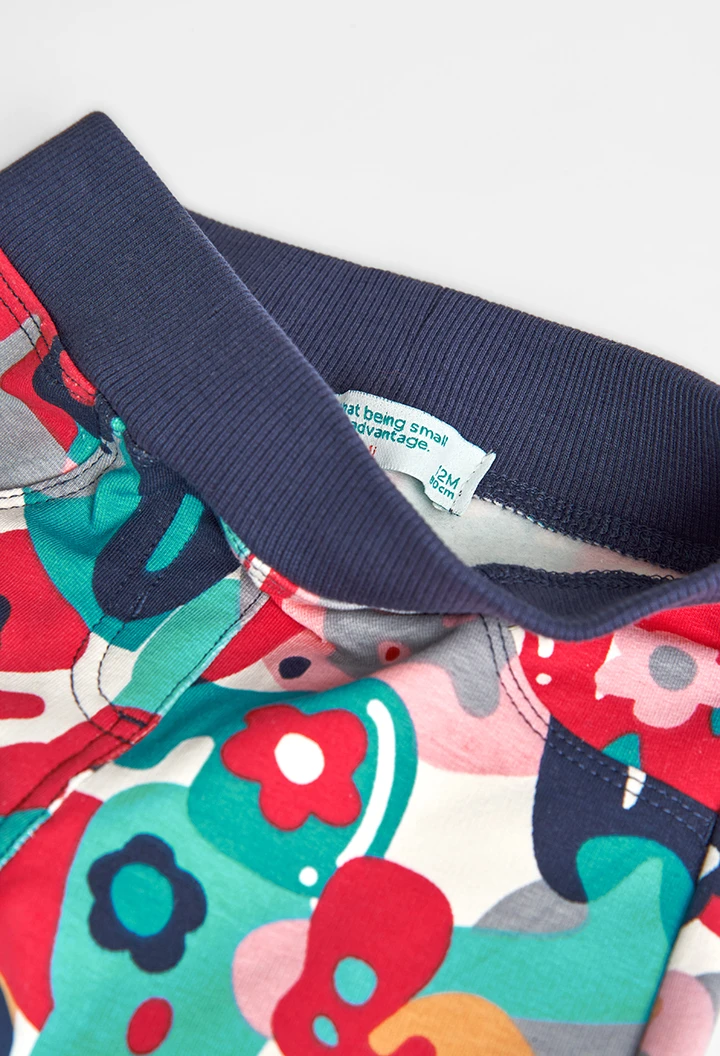 Fleece trousers printed for baby -BCI