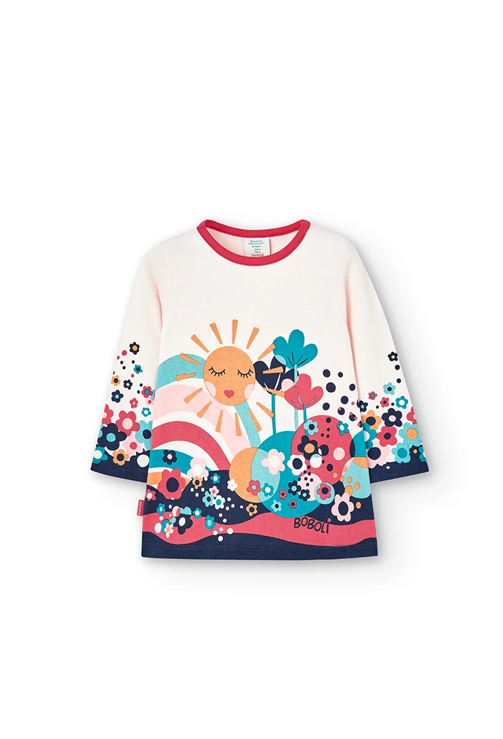 Knit dress for baby girl -BCI