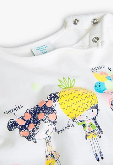 Strick-Shirt, für Baby-Mädchen, in Farbe Weiß