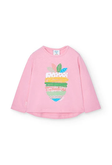 Pack tricoté pour bébé fille en rose