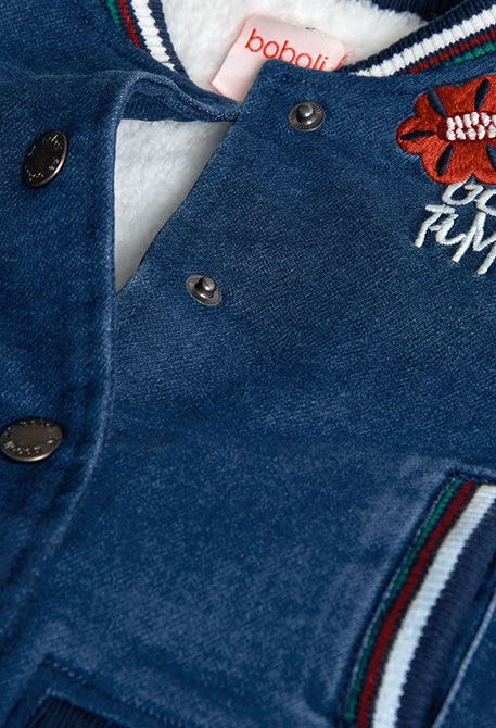 Veste en denim pour bébé fille en bleu