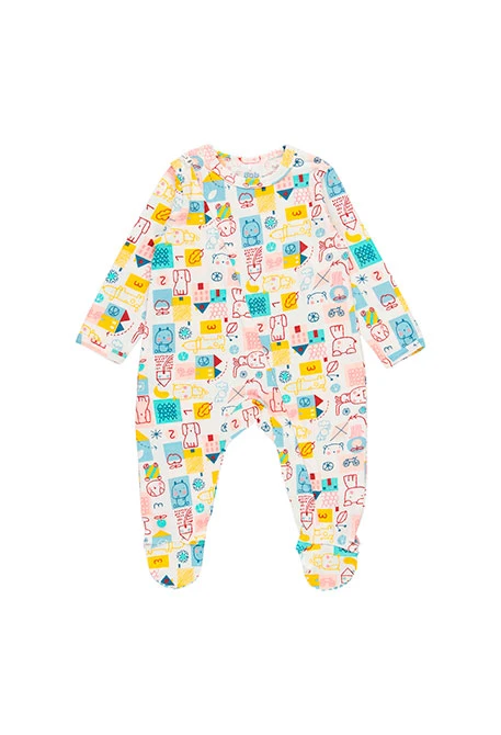 Grenouillère en tricot pour bébé - organique