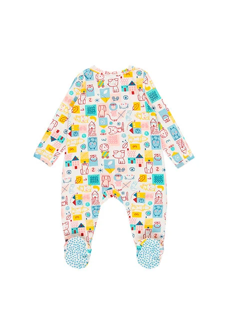 Grenouillère en tricot pour bébé - organique