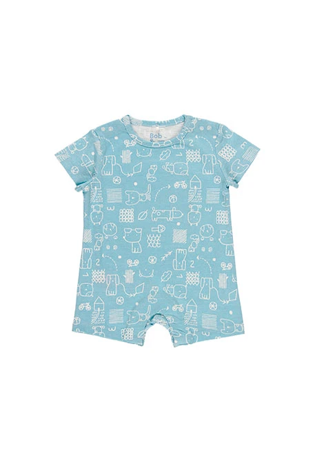 Grenouillère en tricot pour bébé - organique
