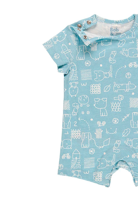 Grenouillère en tricot pour bébé - organique