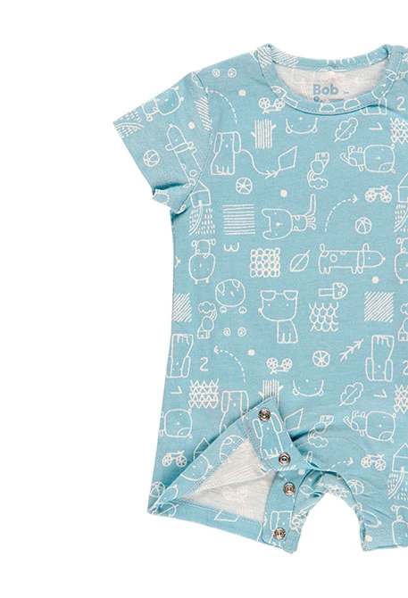 Grenouillère en tricot pour bébé - organique
