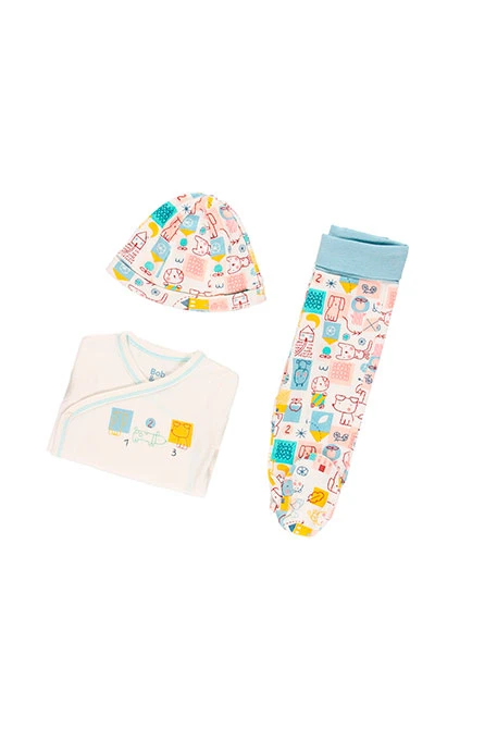 Pack en tricot pour bébé garçon - organique