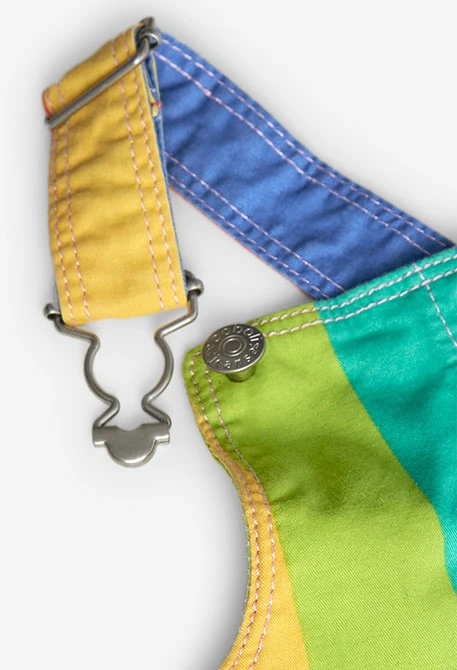 Pichi de punto para bebé niña con estampado a rayas en color multicolor