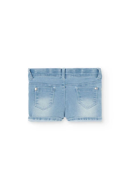 Shorts de punto para bebé niña en color BLEACH