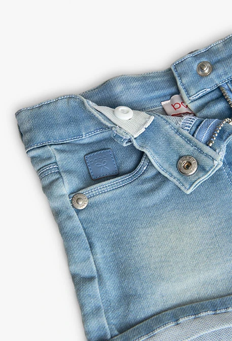 Shorts de punto para bebé niña en color BLEACH