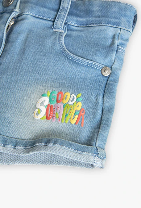 Shorts de punto para bebé niña en color BLEACH