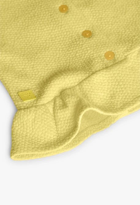 Top de punto para bebé niña en color amarillo