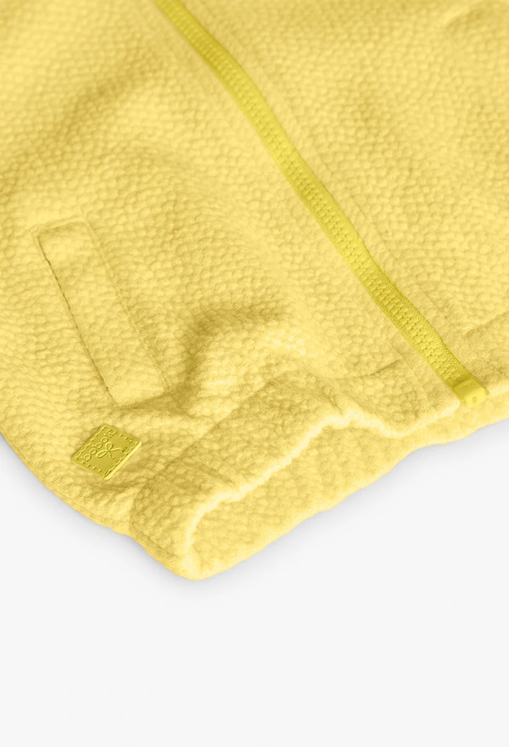 Cardigan per neonata in colore giallo