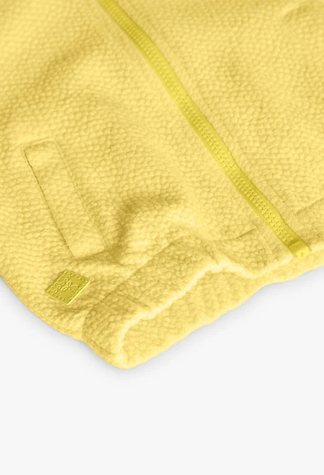 Chaqueta de punto para bebé niña en color amarillo
