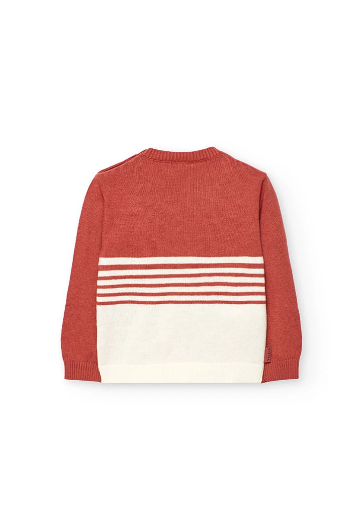 Jersey bambina maglia animale arancione