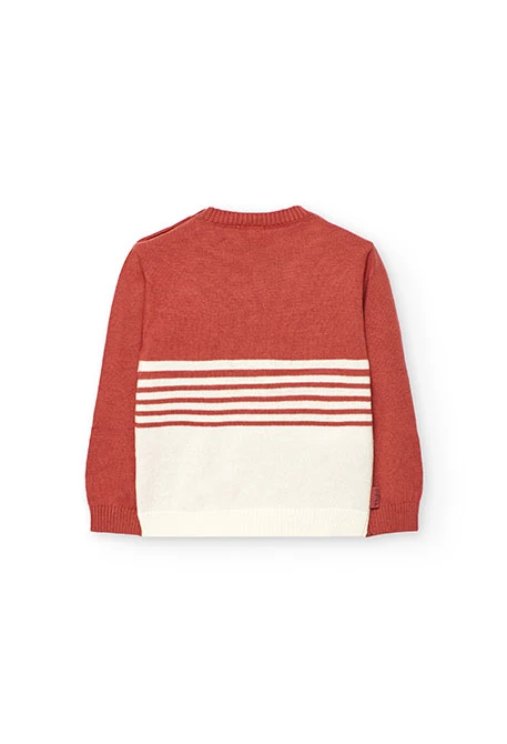 Jersey bambina maglia animale arancione