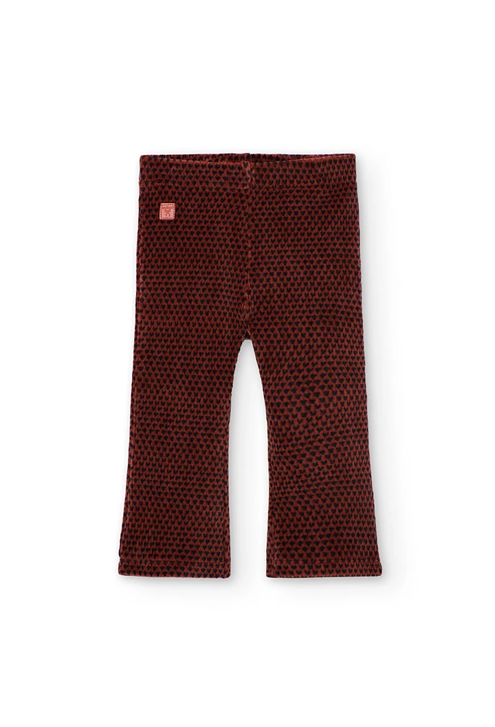 Legging laranja estampado