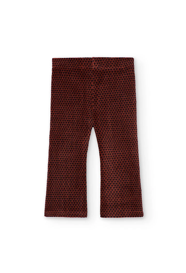 Legging orange imprimé