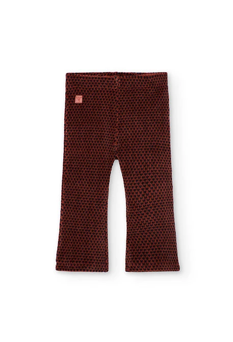 Legging arancione stampato