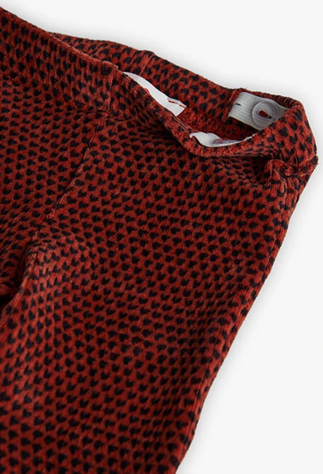 Legging arancione stampato