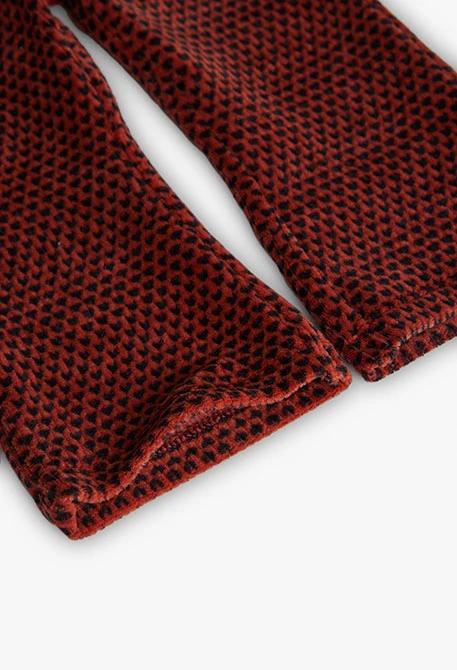 Bedruckte orangefarbene Leggings