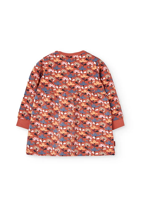 Vestit taronja flors