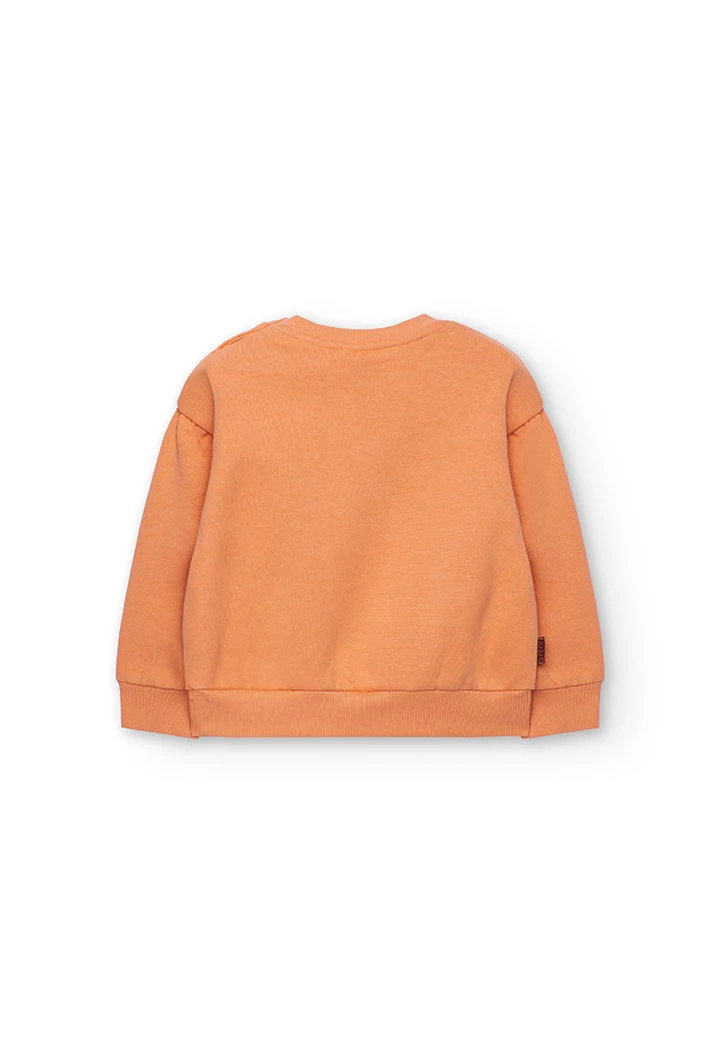 Girl´s knitted sweatshirt with floral print