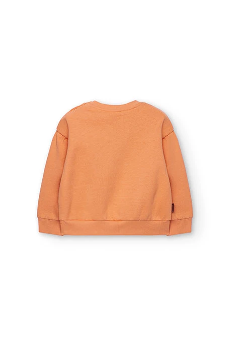 Girl´s knitted sweatshirt with floral print