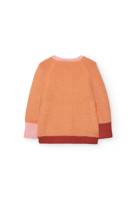 Mädchenjacke blumen orange