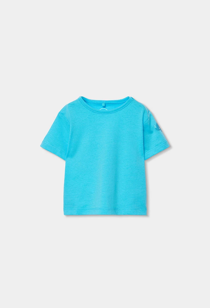 Conjunto bebé macacão estampado algodão