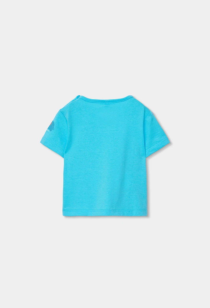 Conjunto bebé macacão estampado algodão