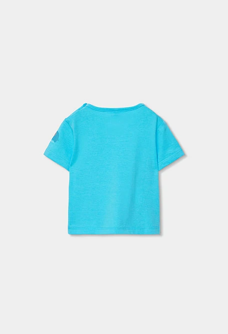 Ensemble bébé salopette imprimé coton