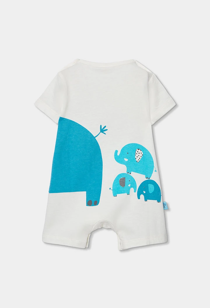 Tutina neonato in cotone bianco