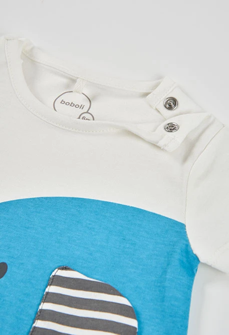 White cotton baby sleepsuit