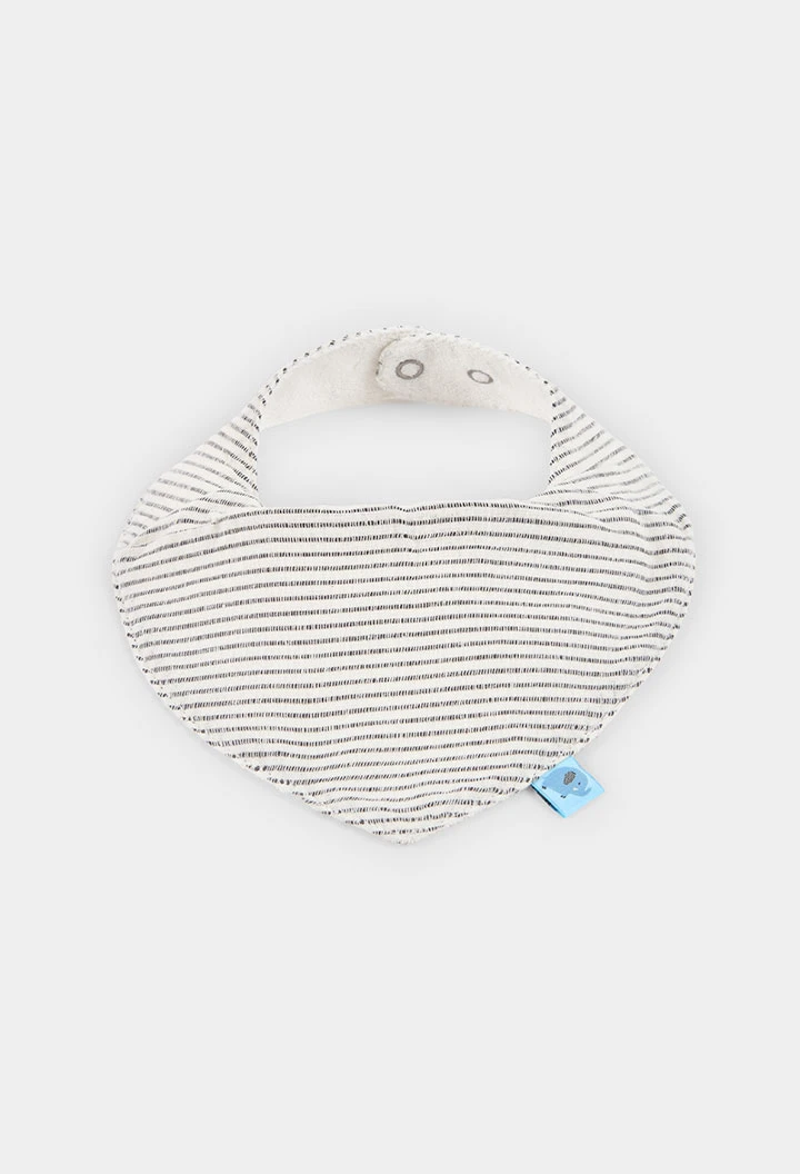 Pack de 2 bavoirs en coton imprimé pour bébé.