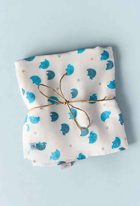 Baumwolldecke für Babys mit Aufdruck