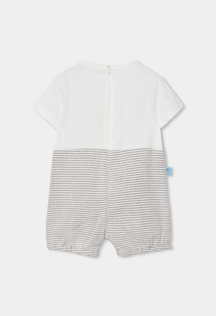 Pijama nadó cotó gris blanc