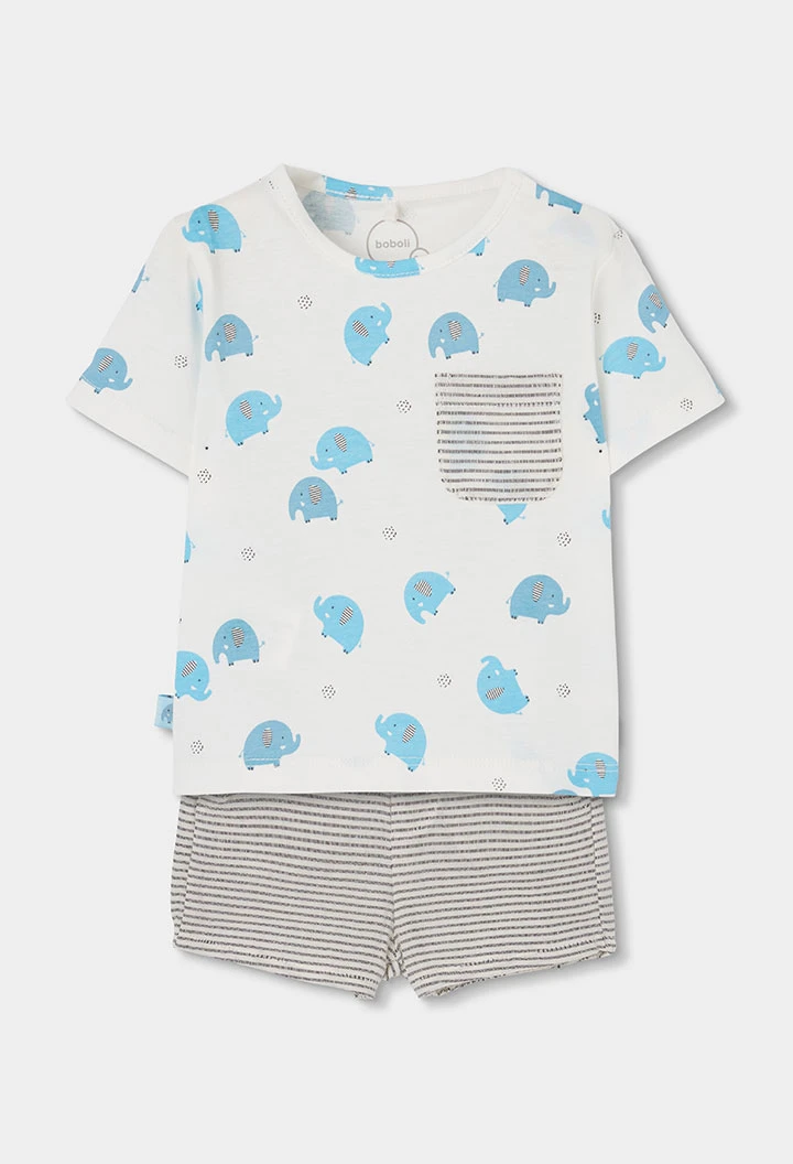 Babypaket bedrucktes Baumwoll-T-Shirt