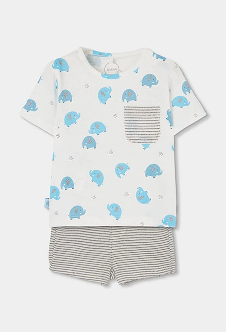 Conjunto bebé camiseta algodón estampado
