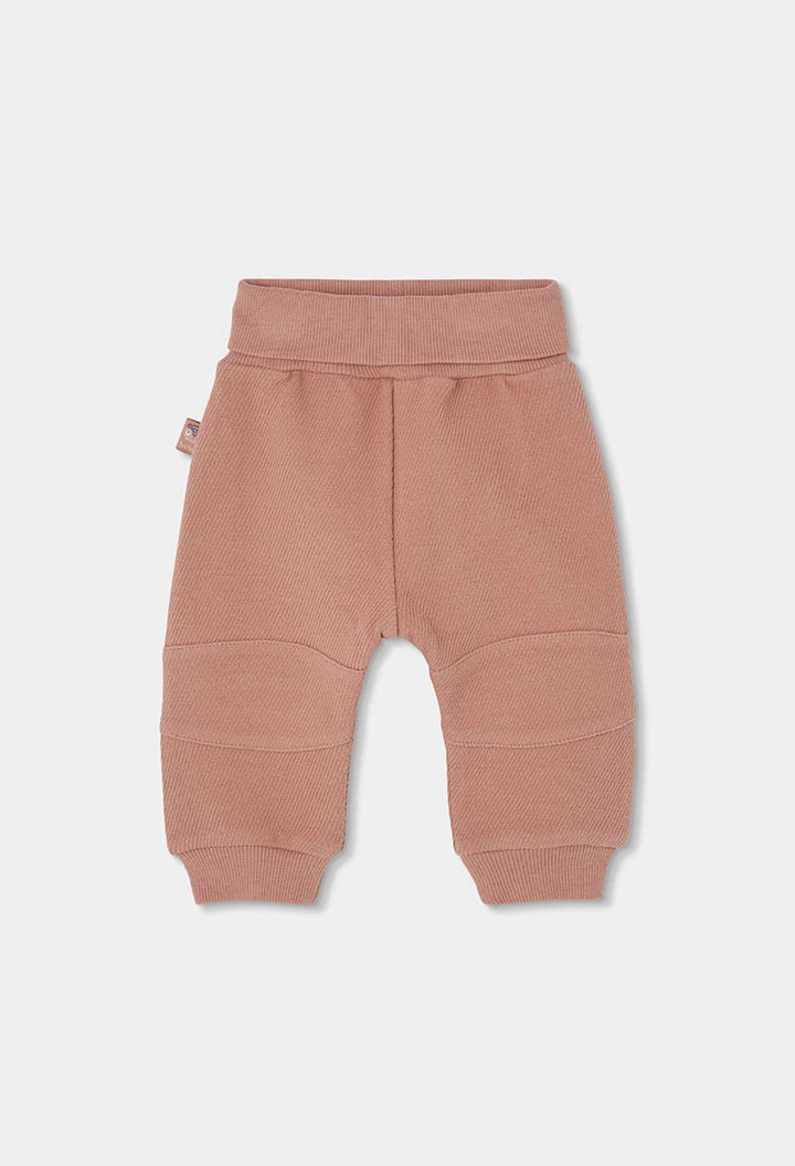 Ensemble maille bébé garçon écru imprimé hiboux