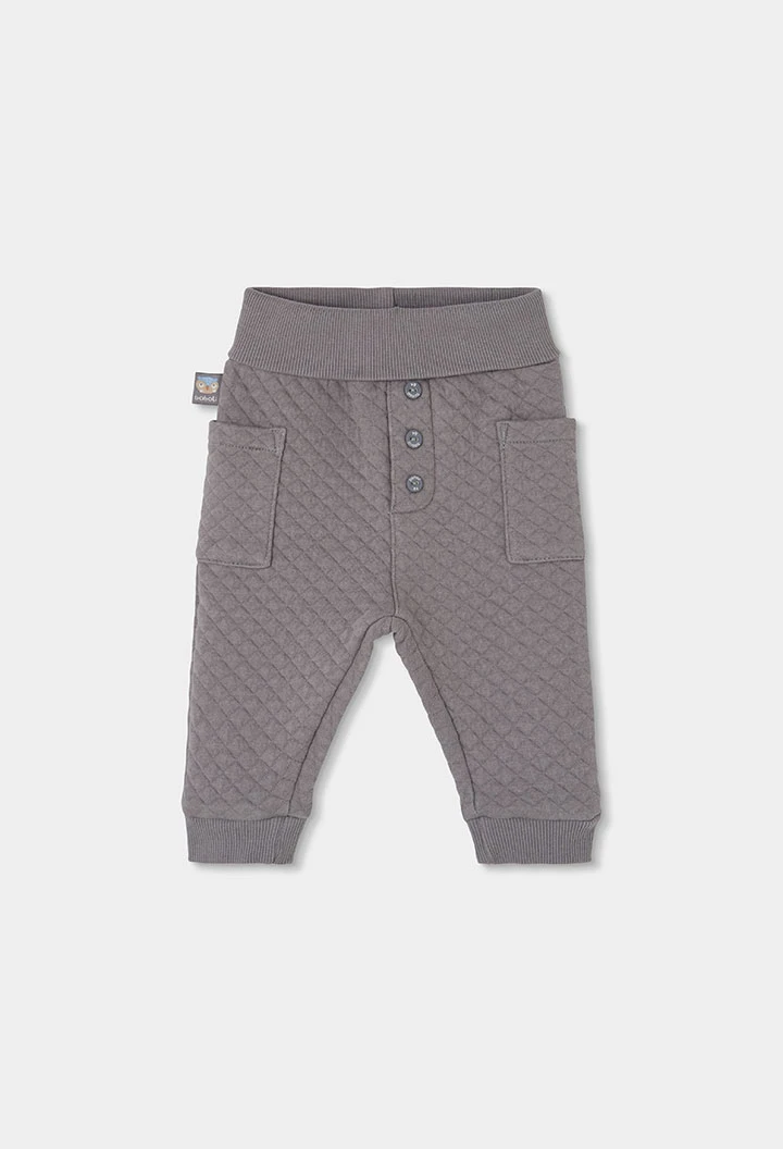 Completo in maglia neonato bambino azzurro celeste con stampa gufi