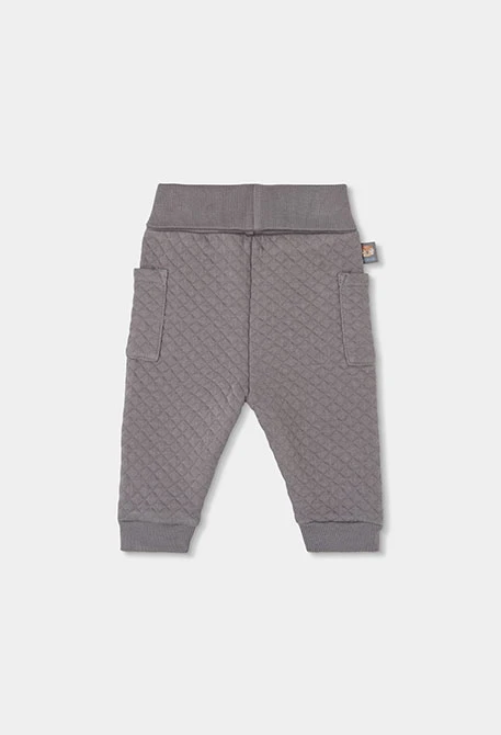 Blaues Strick-Set für Baby-Jungen mit Eulen-Print