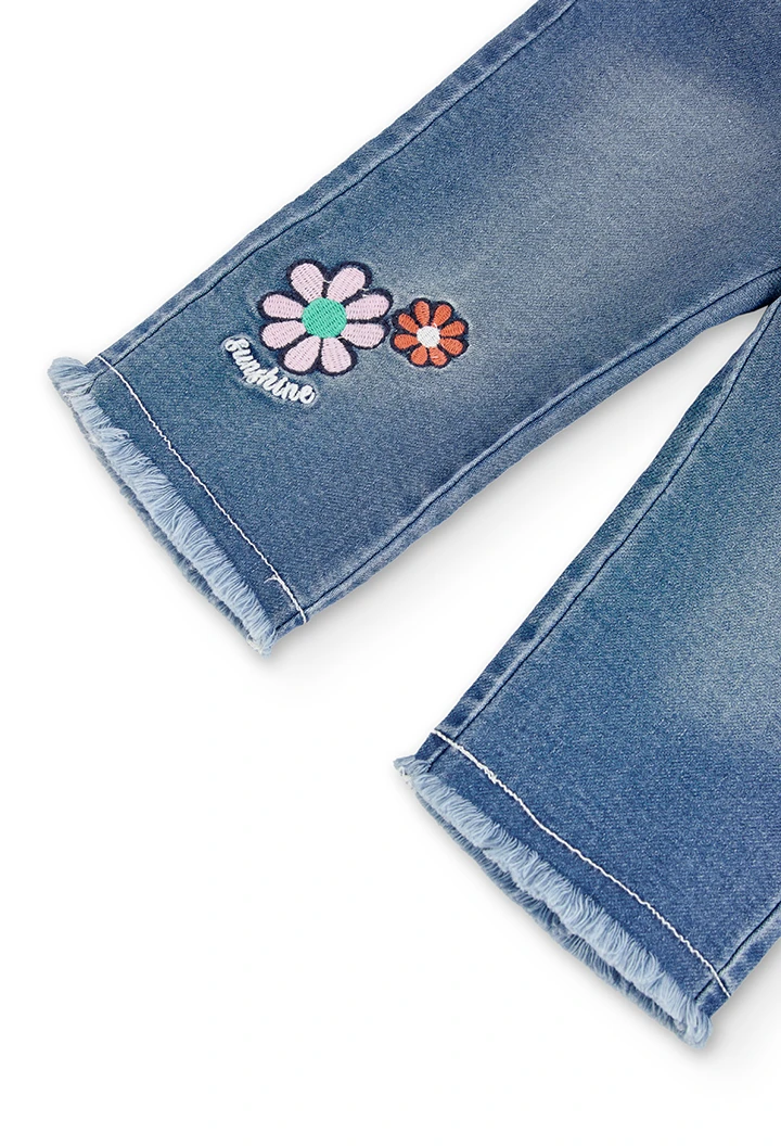 Pantaló denim punt de nadó nena