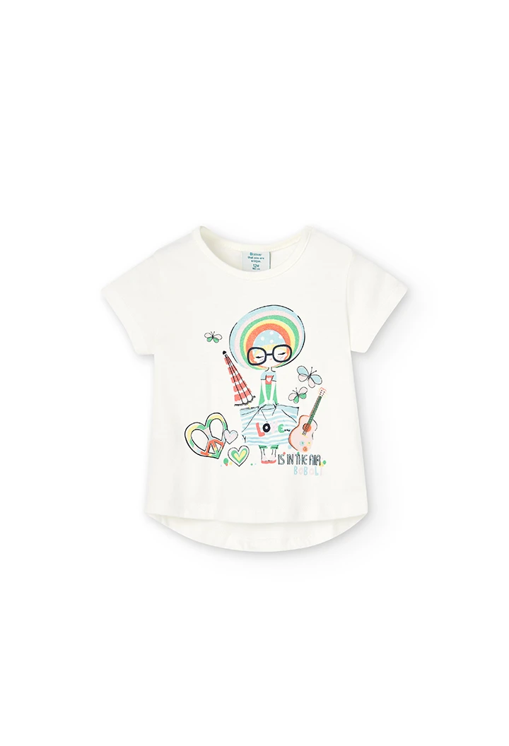 Camiseta punto "air" de bebé niña