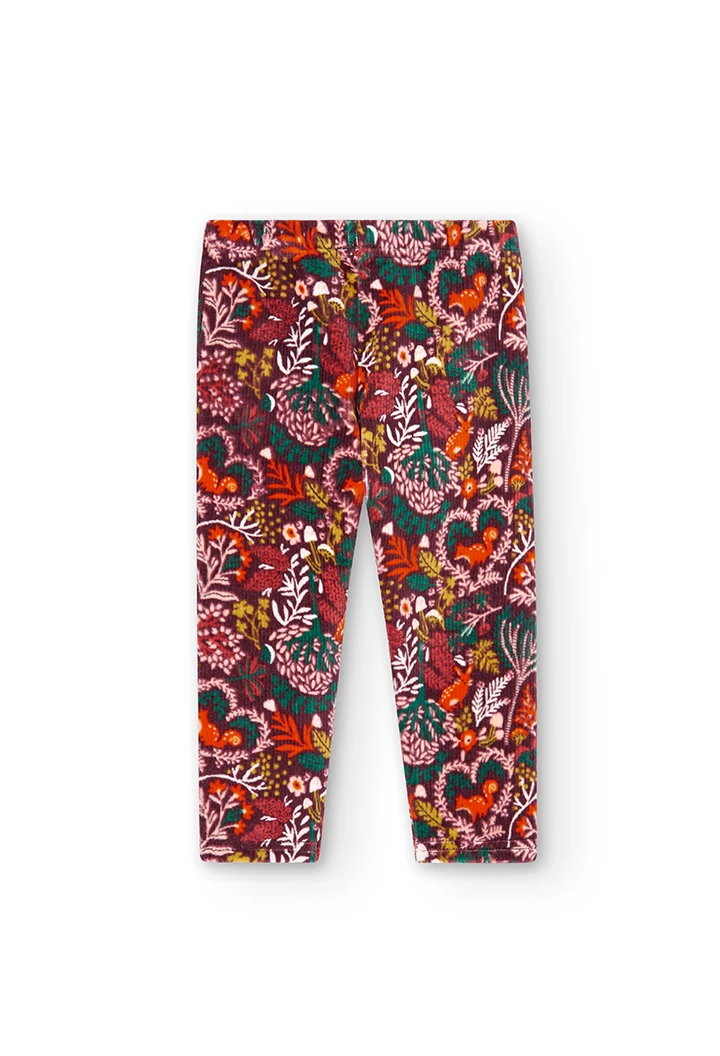 Stretch corduroy leggings for baby -BCI