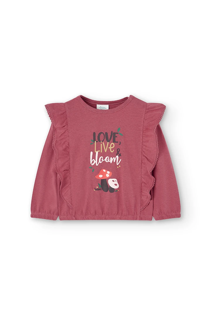 Knit t-Shirt for baby girl -BCI