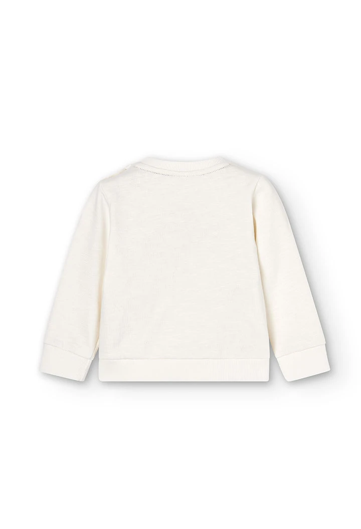 Fleece sweatshirt flame for baby -BCI