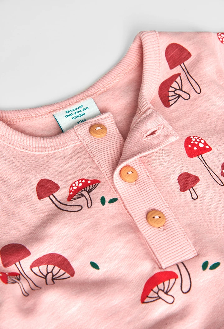 Fleece dress flame for baby girl -BCI