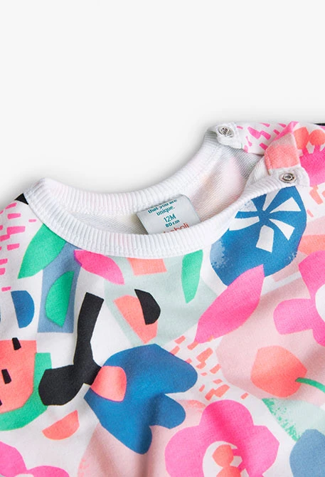 Fleece-Sweatshirt mit Aufdruck, für Baby-Mädchen